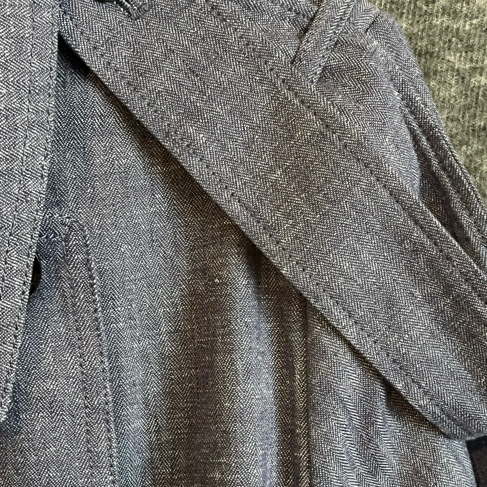 Banana Republic Classic Herringbone Linen Blend Trench Coat